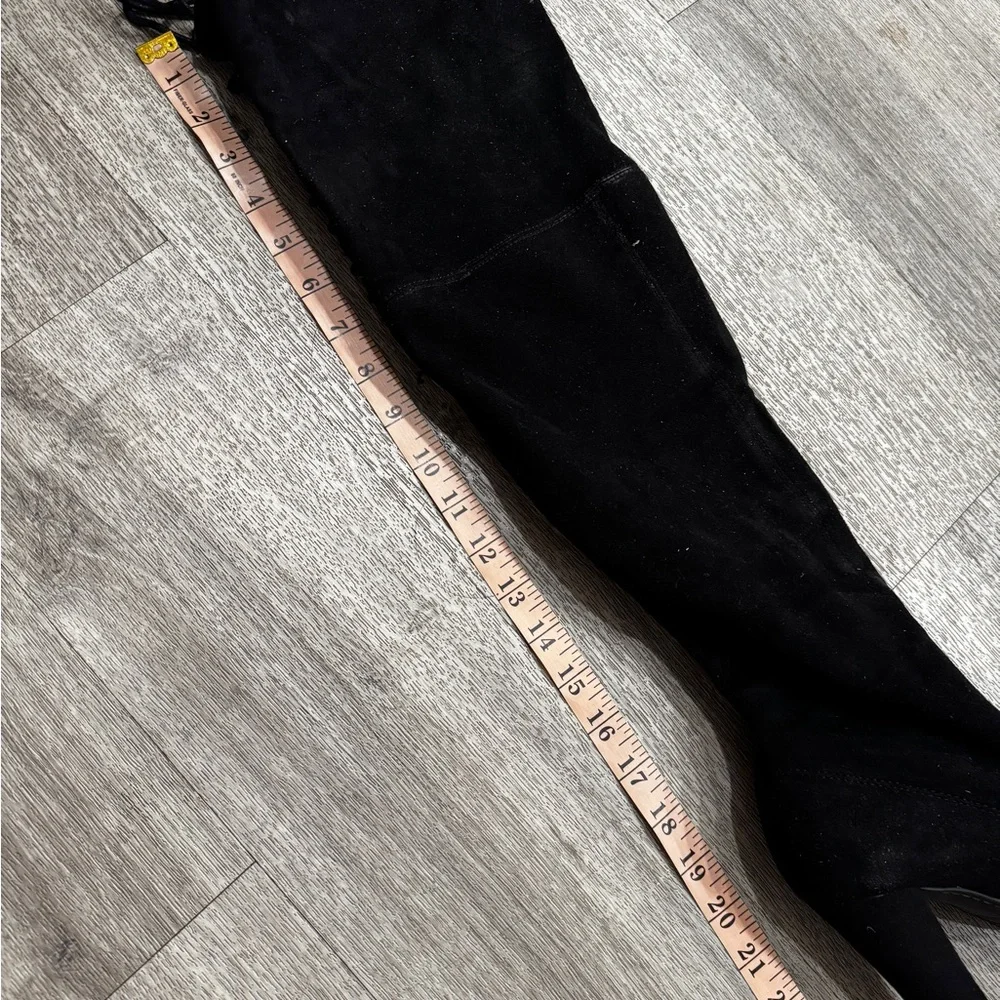Steve Madden ”Gleemer” Black Suede Over-the-Knee Boots